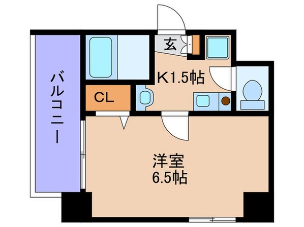 エスリ－ド福島第３(405)の物件間取画像